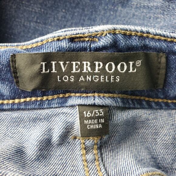 Liverpool Womens Saddle Ridge High Rise Non-Skinny Skinny Jeans Size 16 - Picture 3 of 6